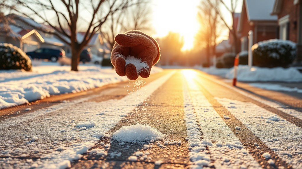 salt after snow removal