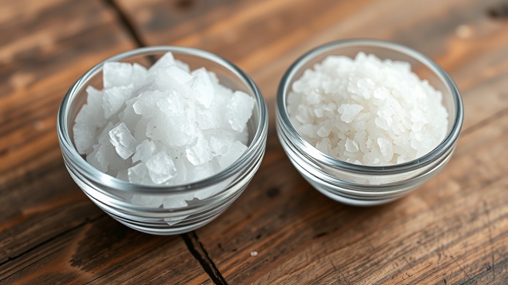 salt comparison grain additives dissolving