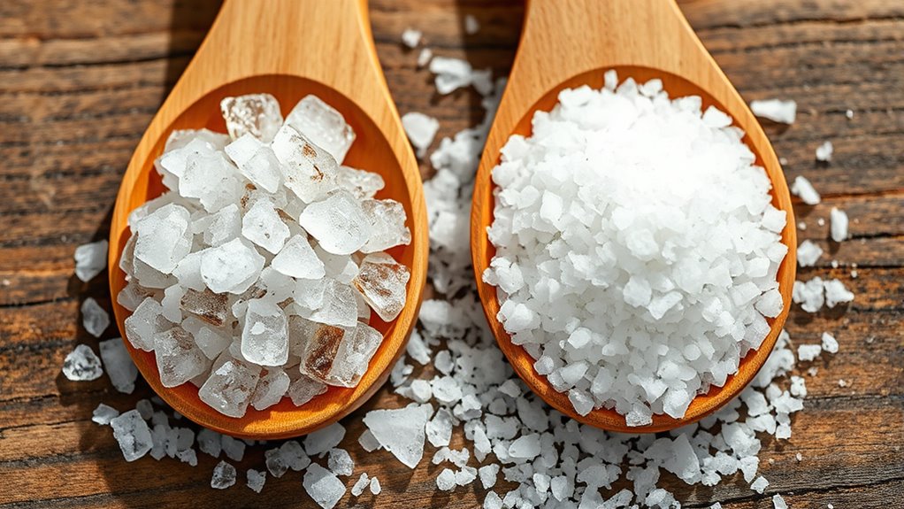 salt crystal size and density