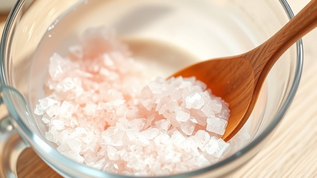 salt dissolves quickly clean
