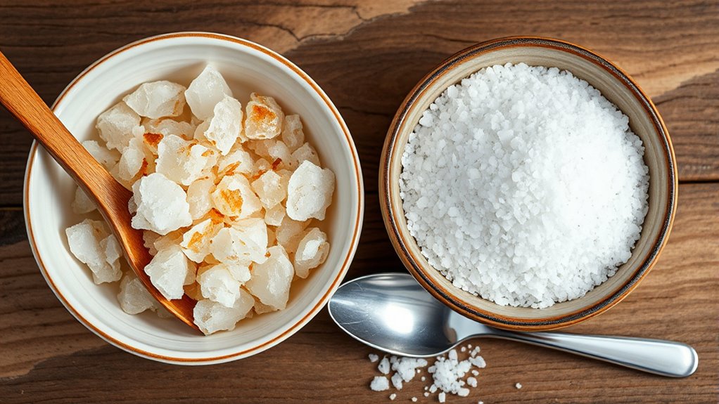 salt type physical differences
