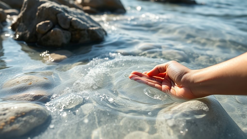 salt water calms skin inflammation