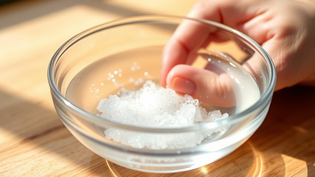 saltwater soothes mouth sores
