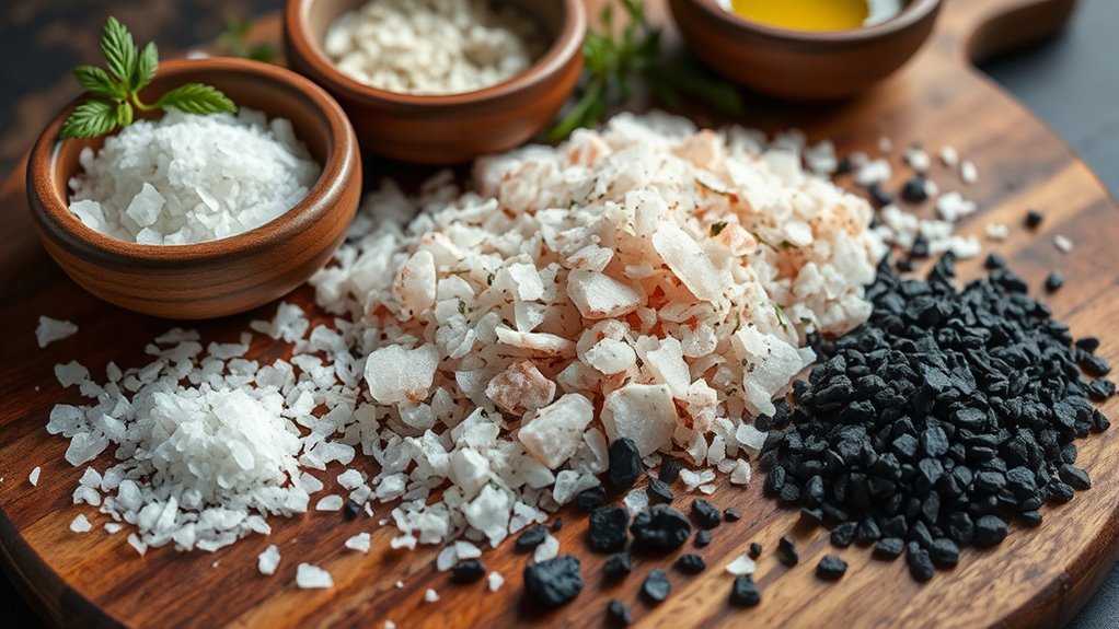 sea salts enhance flavor and texture