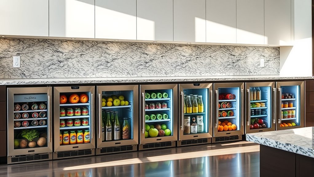 space saving under counter fridges