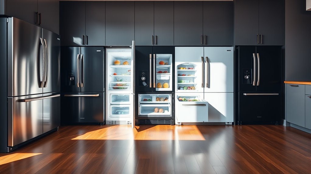 top bottom freezer refrigerators