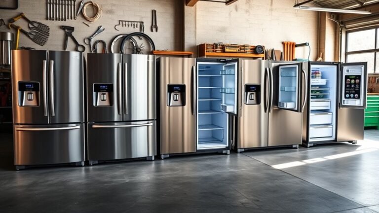 top garage fridge freezer combos