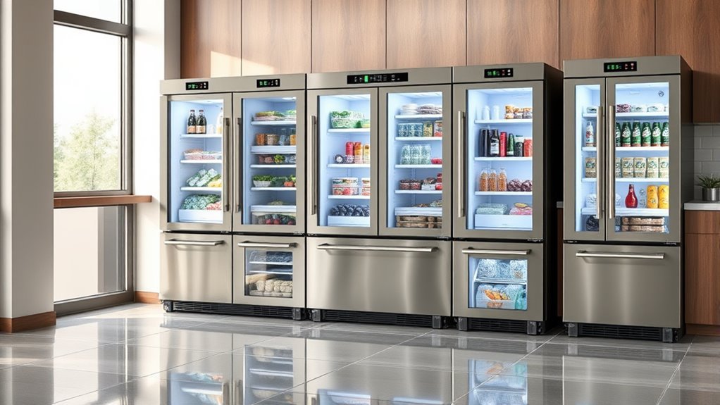 top home commercial freezer combos