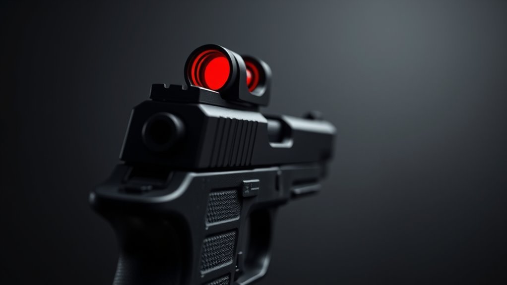 top pistol red dot optics