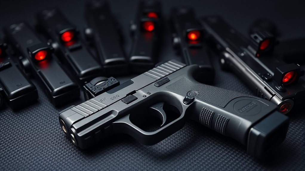 top pistol red dots