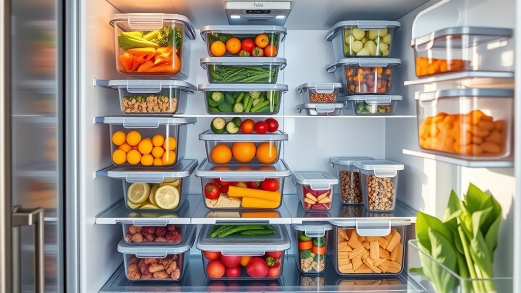 top refrigerator storage containers