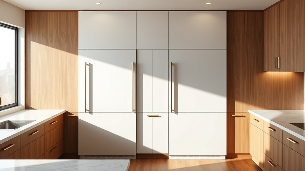 top seamless panel refrigerators