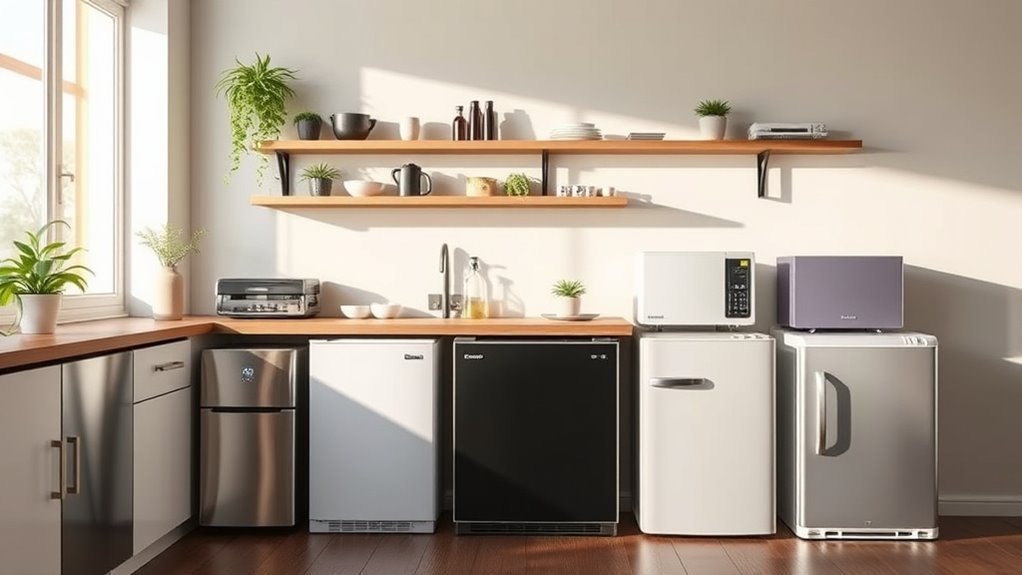 top space saving mini fridges
