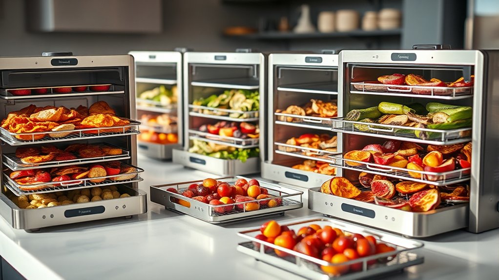 top stainless steel food dehydrators