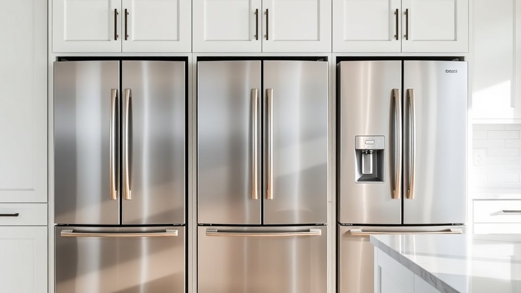 top zero clearance refrigerators