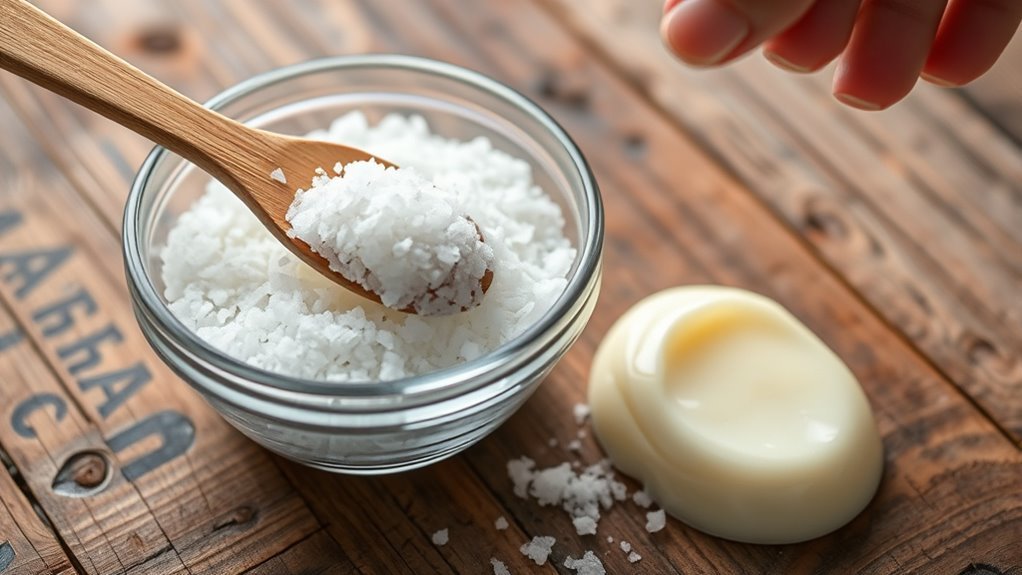 vaseline salt exfoliation method