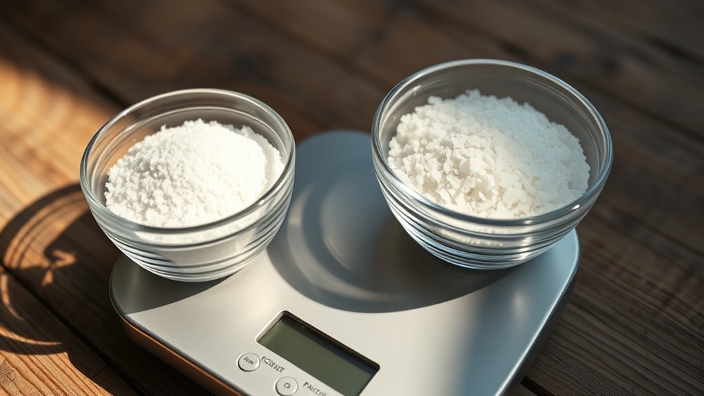 weighing ensures consistent results