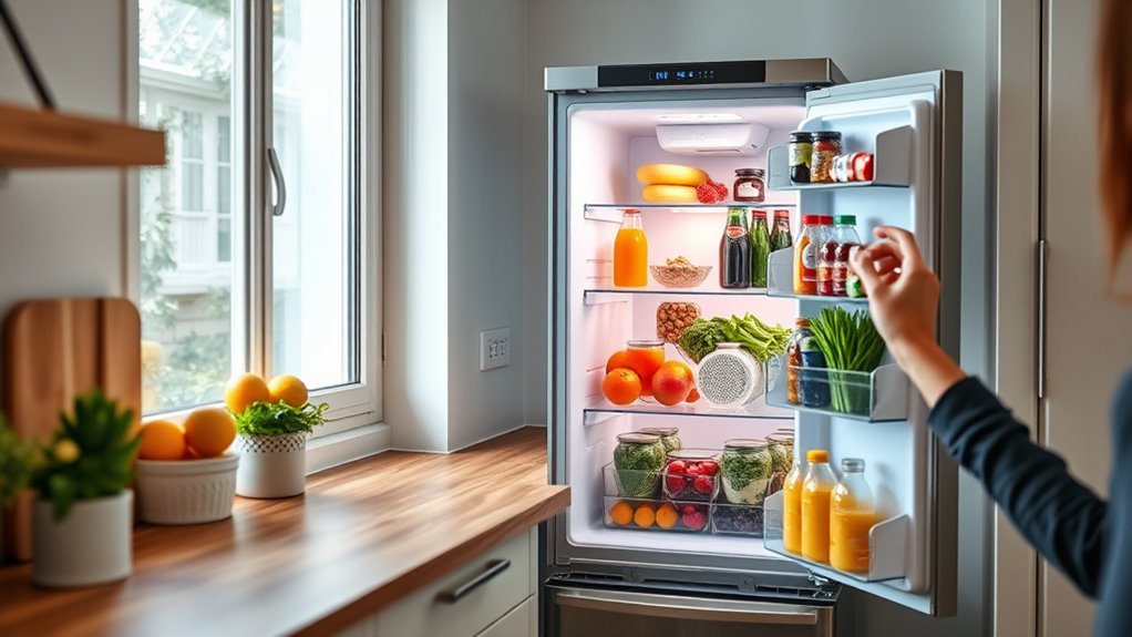 affordable efficient fridge features