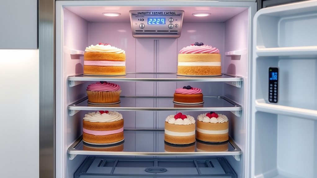 cake refrigeration temperature control