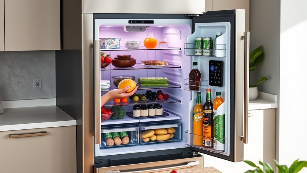 choose efficient organized fridge
