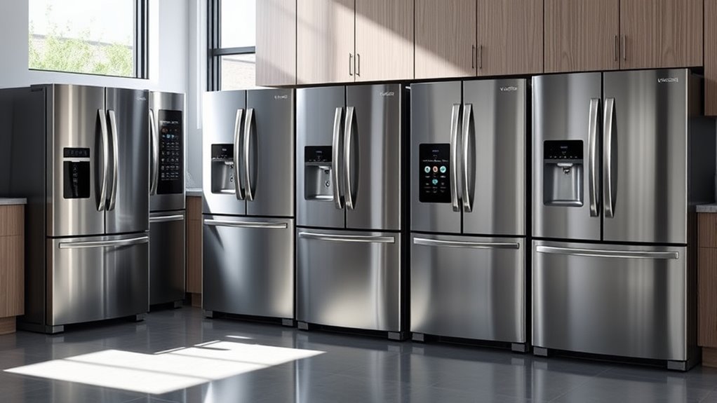 choose efficient trendy refrigerators