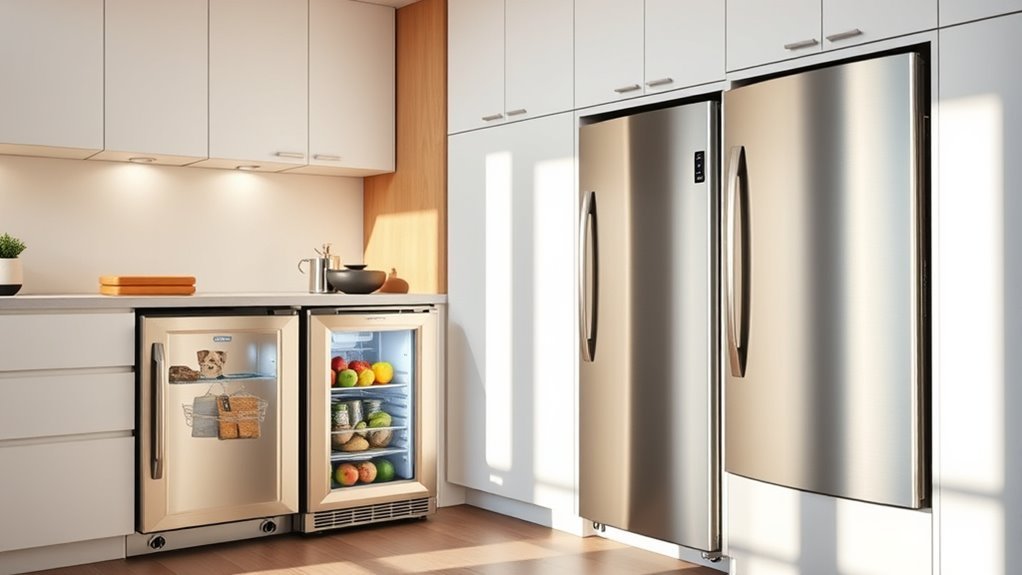 compact kitchen refrigerator options