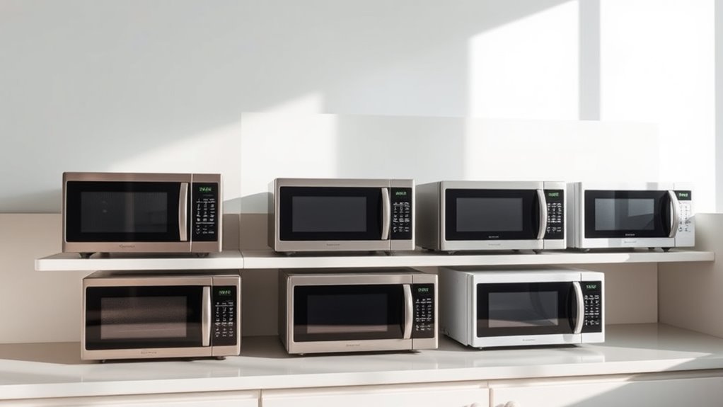 compact space saving microwaves