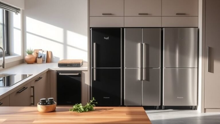 compact stylish fridge options