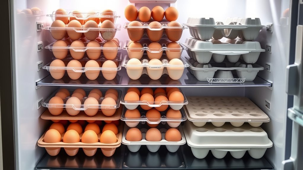 egg tray size and safety