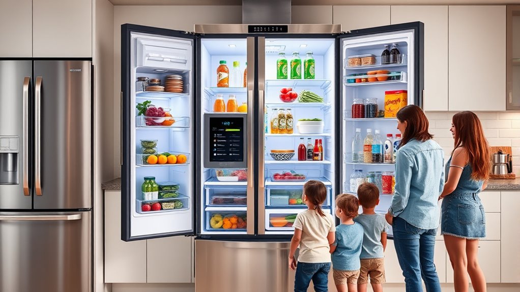 family fridge shopping considerations