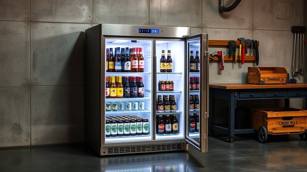 garage beer fridge rankings