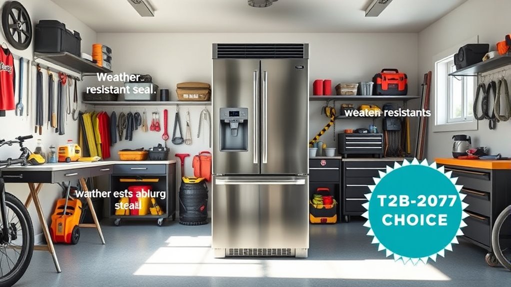 garage refrigerator features selection