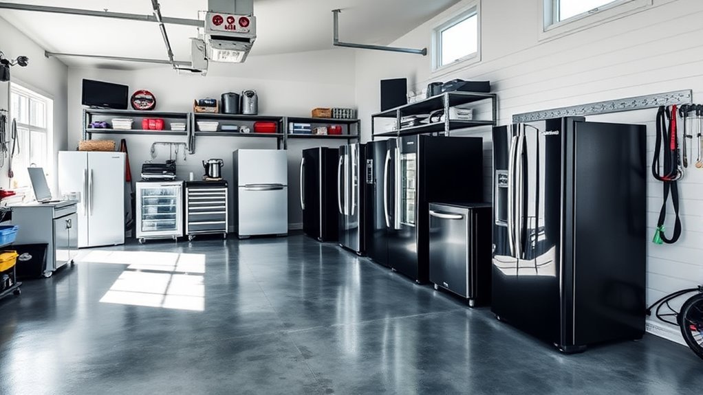garage refrigerator size considerations