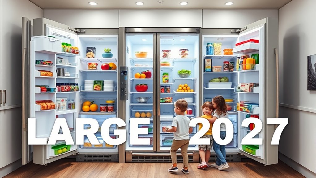 large capacity energy efficient fridge