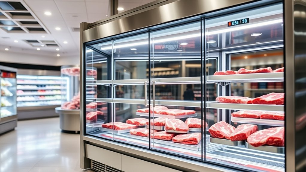meat fridge size efficiency