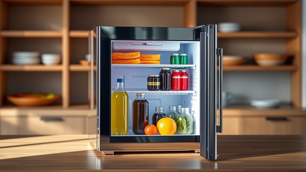 mini fridge features and specs