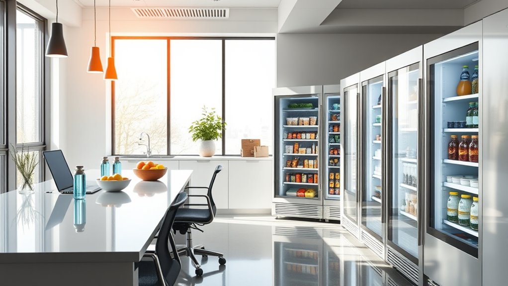 office fridge size efficiency organization