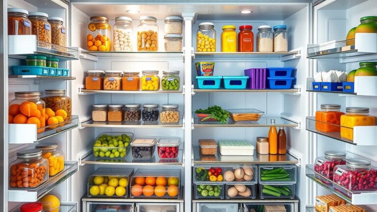 optimal refrigerator shelf organization