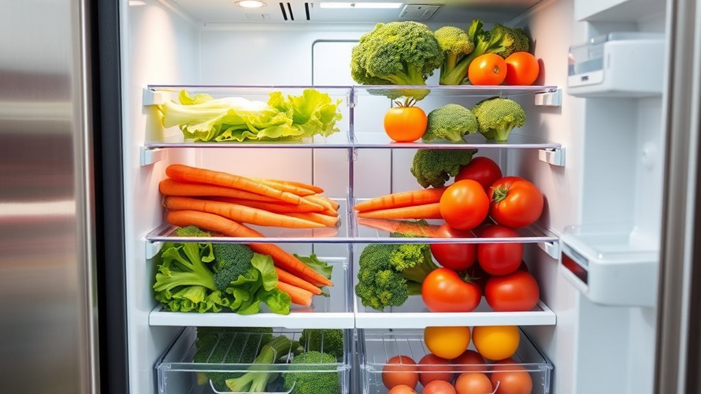 optimal veggie storage features