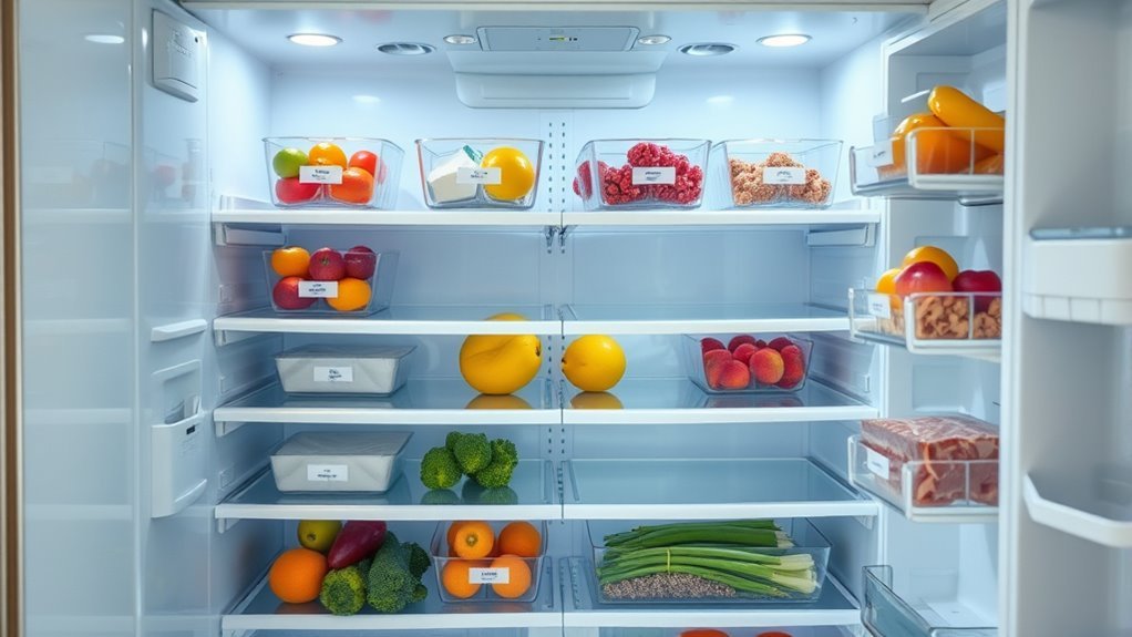 optimize fridge shelf placement