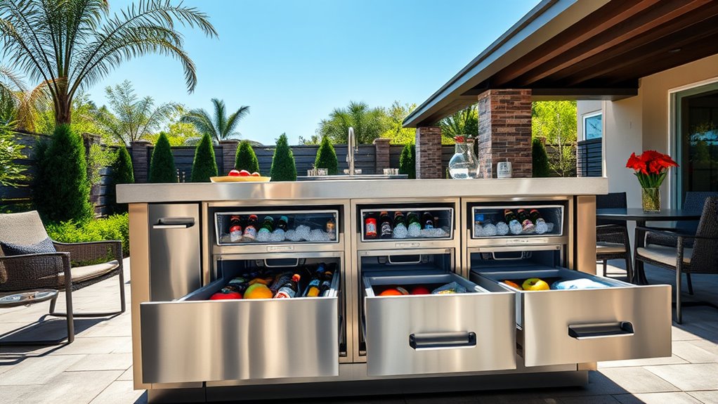 outdoor fridge drawer essentials