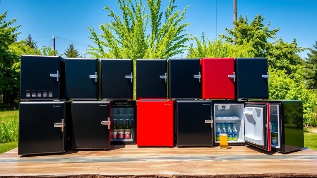 outdoor mini fridge options