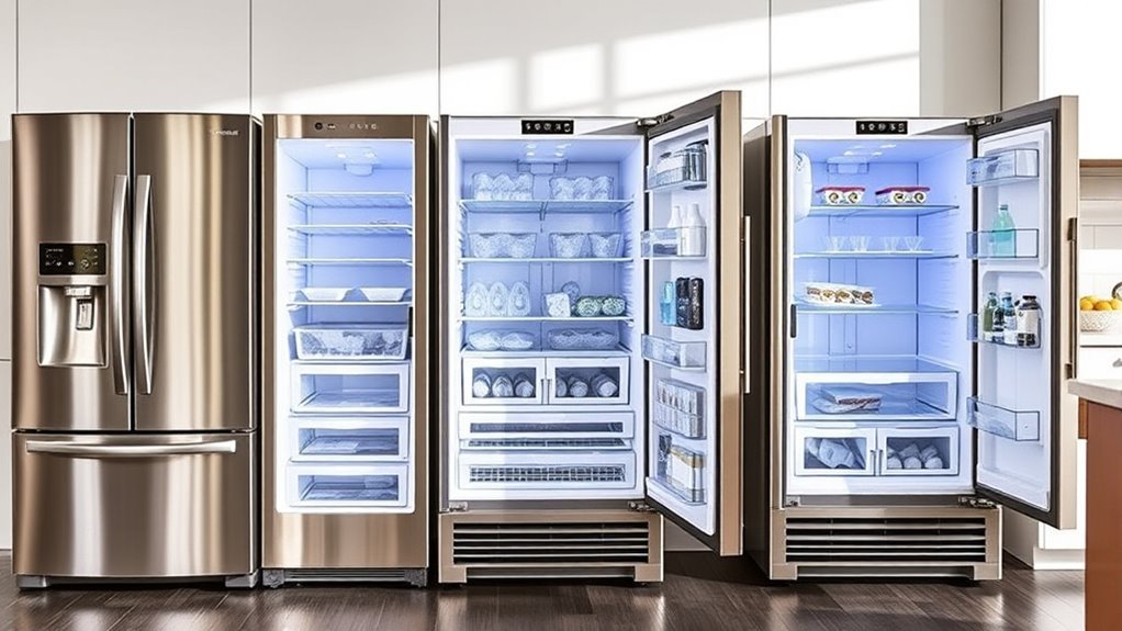 refrigerator capacity and features