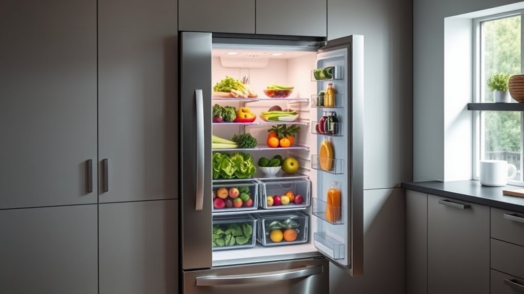 refrigerator capacity and features