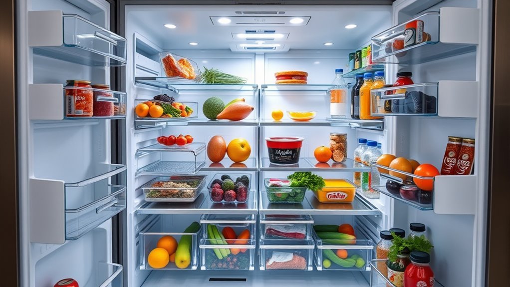 refrigerator capacity and features