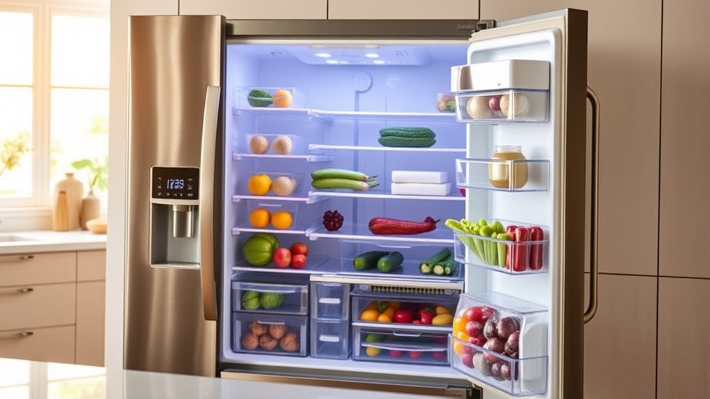 refrigerator features and capacity