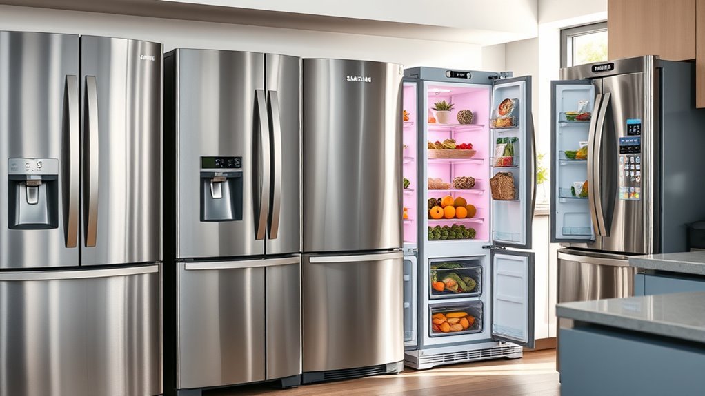 refrigerator features and capacity