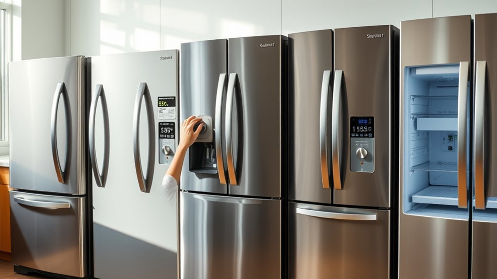 refrigerator features and costs