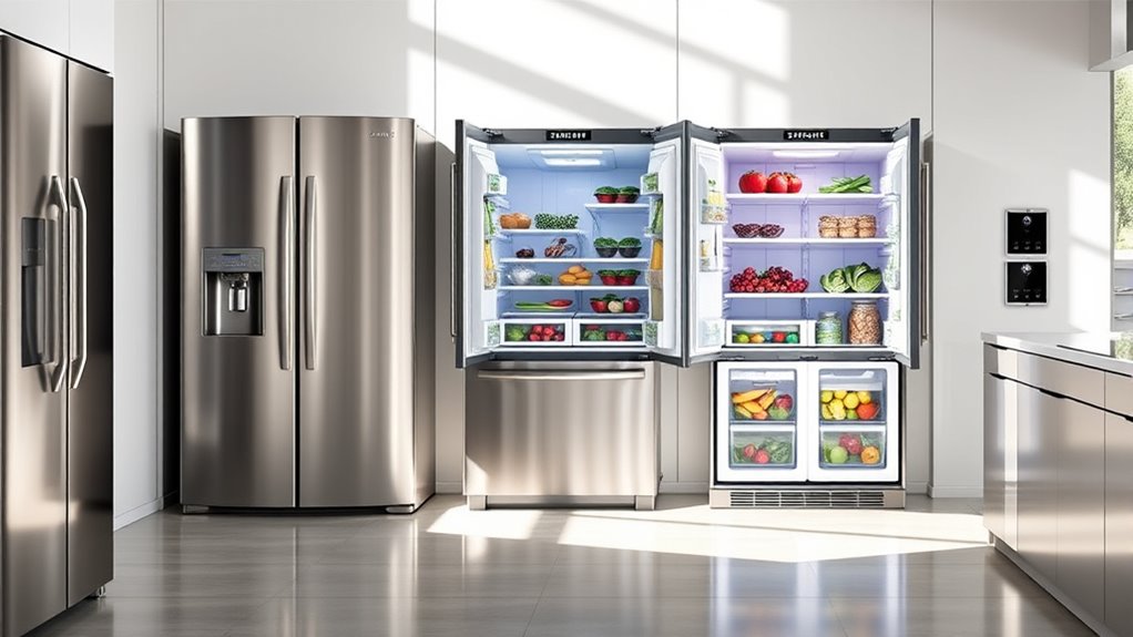 refrigerator features and design