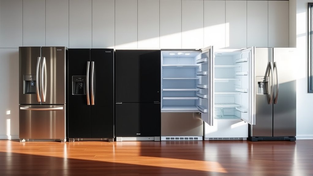 refrigerator size efficiency features